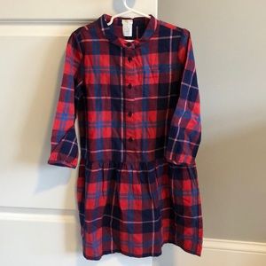 NWT Crewcuts plaid t-shirt dress